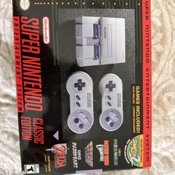 SUPER NINTENDO WITH GAMES NEW 