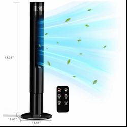 Tower Fan 43” W/ Remote 