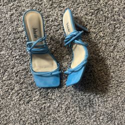 Strappy Lace-Up Heeled Sandals