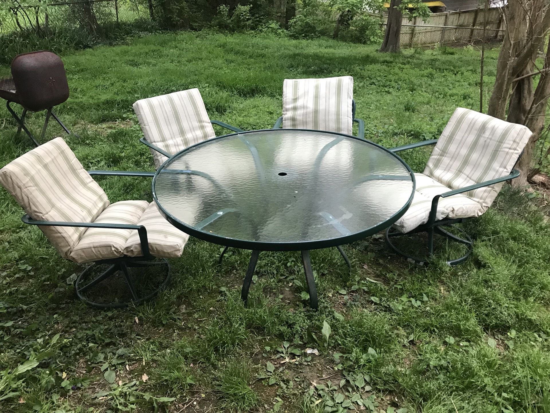 Outdoor patio alumni furniture set