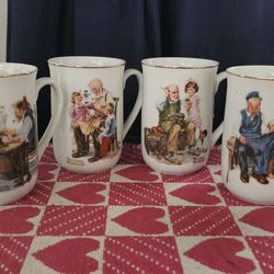 #Vintage #Norman #Rockwell #Coffee #Mugs