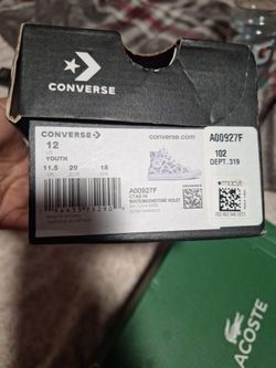New Converse Size 12y