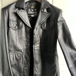 Genuine Leather Jacket Black Color 