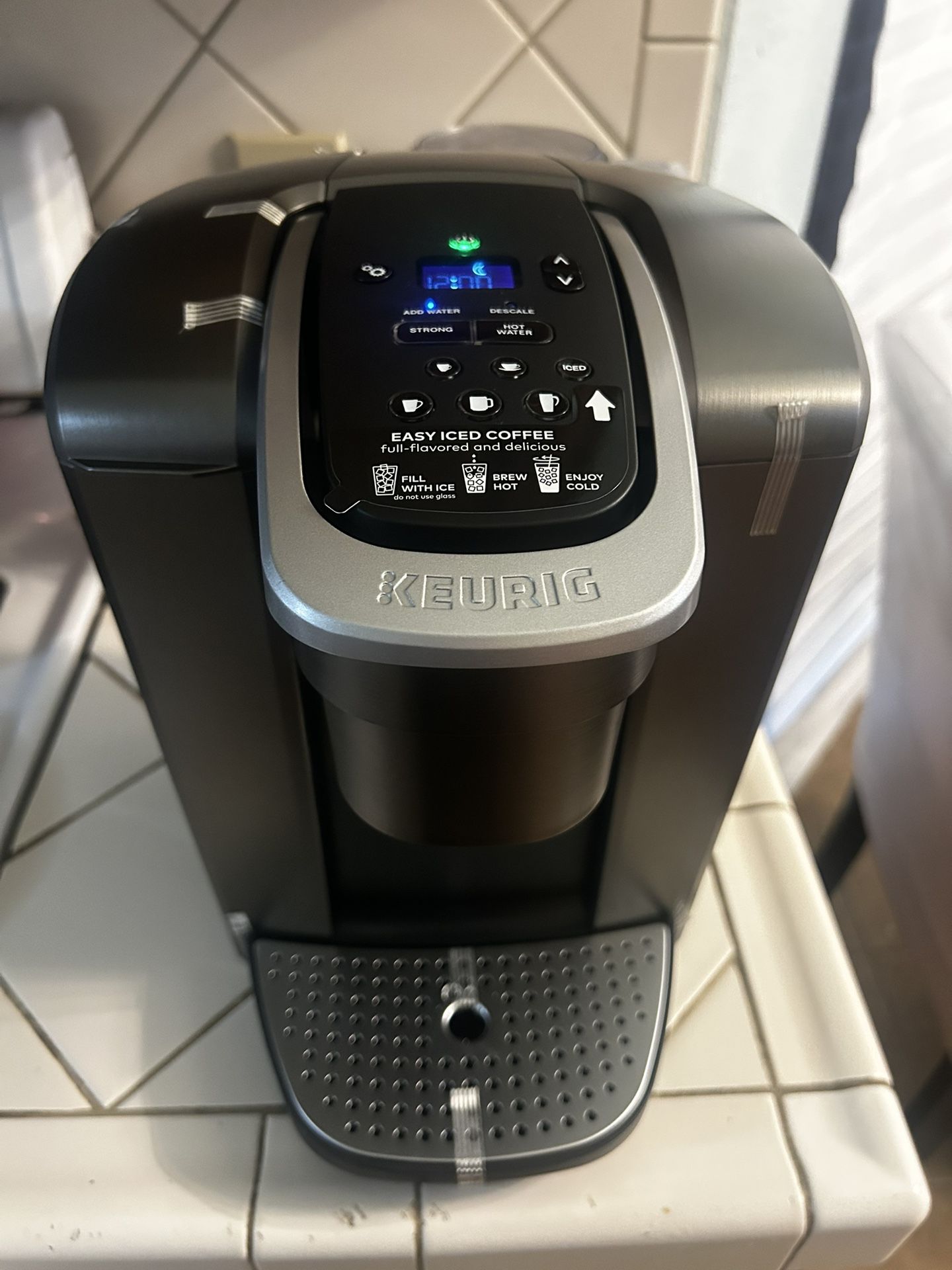 Keurig K Elite Single Serve Brushed Slate Coffee Maker New