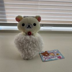 Bathtime Korilakkuma On Heart Cloud Plush