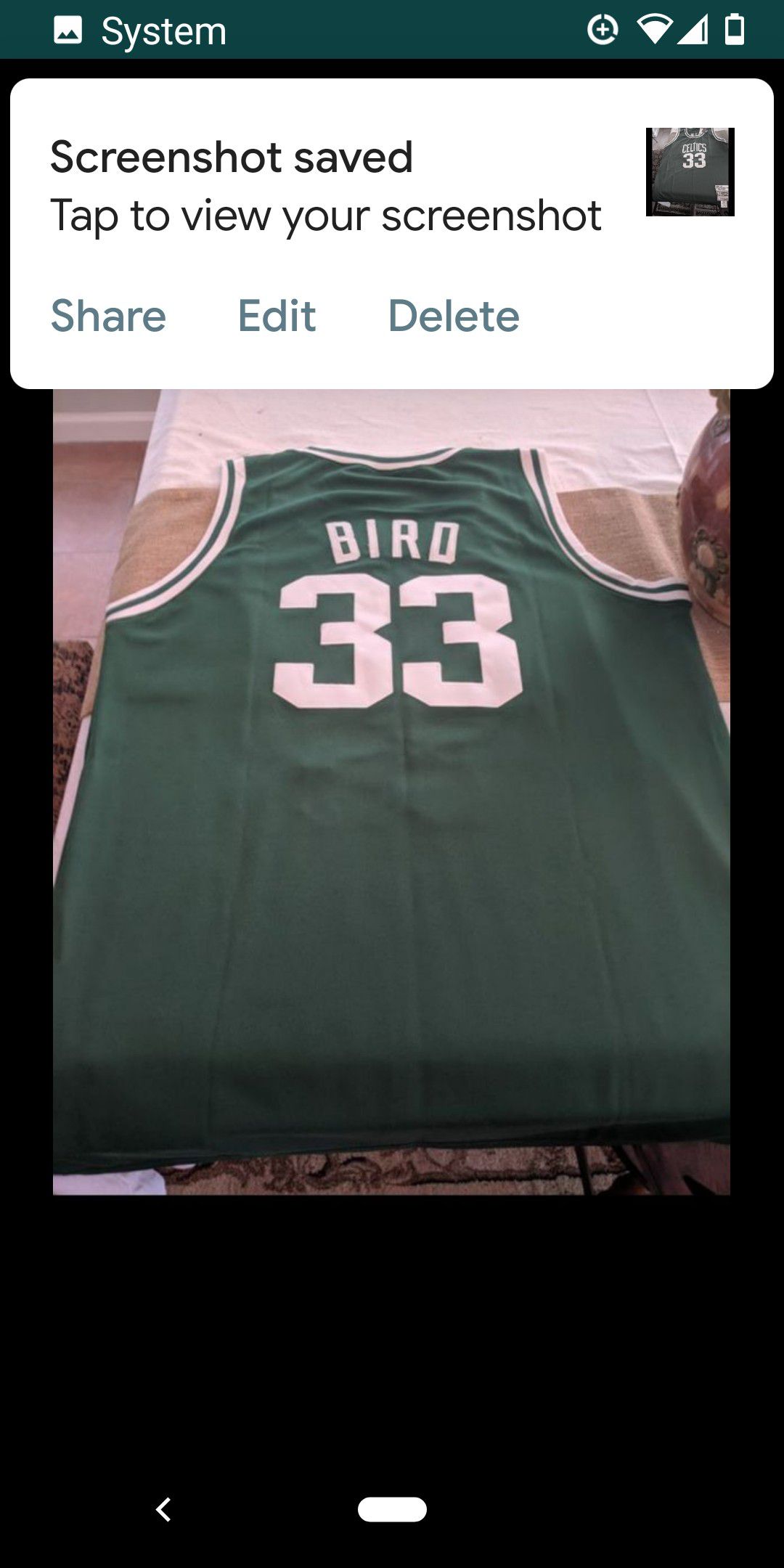 Larry bird Boston Celtics jersey new