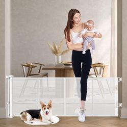 24 Inch Tall Retractable Baby Gates for Dogs
