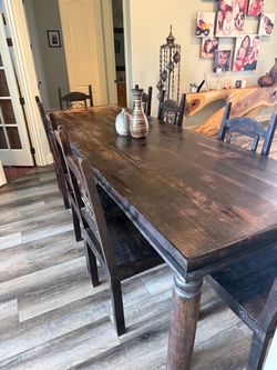 Moroccan 10ft tables and 8 chairs
