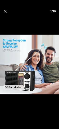 Portable Solar-Powered Radio - Cordless Digital Portable Radios with Push Button, Bluetooth, 180 Minutes Playtime, MP3 Player, High-Quality Sound, FM/