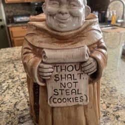Thou shall not steal Monk cookie jar