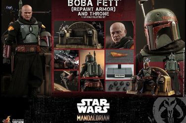 Hot Toys TMS056 Boba Fett (Repaint Armor) and Throne 1/6 Scale Figure SEALED