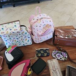 Lot Of Assorted Bags And Wallets