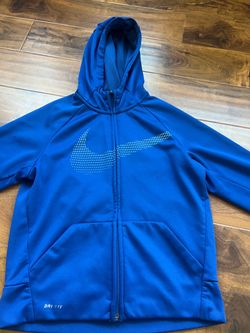 Nike Dri-FIT Jacket for Kids Full-Zip Hoodie Blue
