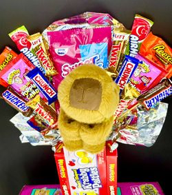 Capybara Arm Strap Plushie Valentines Gift Bouquet