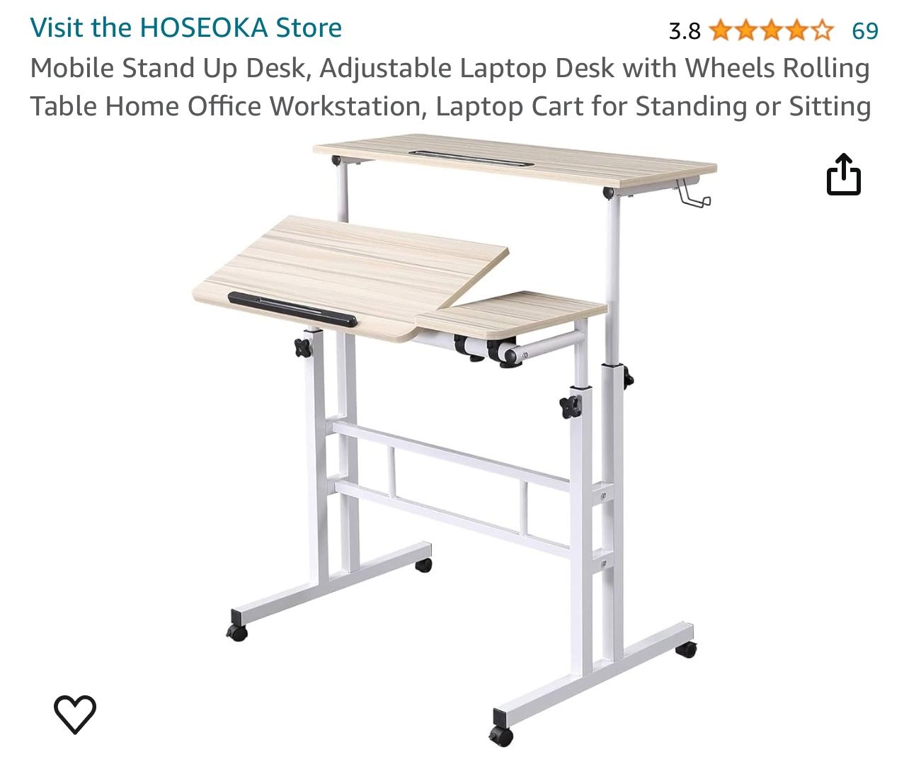 Stand Up Desk $30