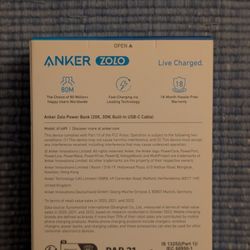 New ANKER Zolo 20,000mAh High-Speed Power Bank Portable Charger w/ Built-in USB-C Cable