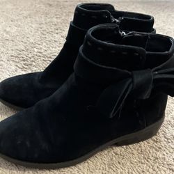 Copper Key Black Suede Ankle Boots