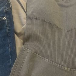 Grayish Bodysuit Tank Top Flattering Material (medium)