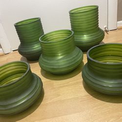 Green Vases
