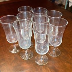 Set of 9 Hurricane Glassware 