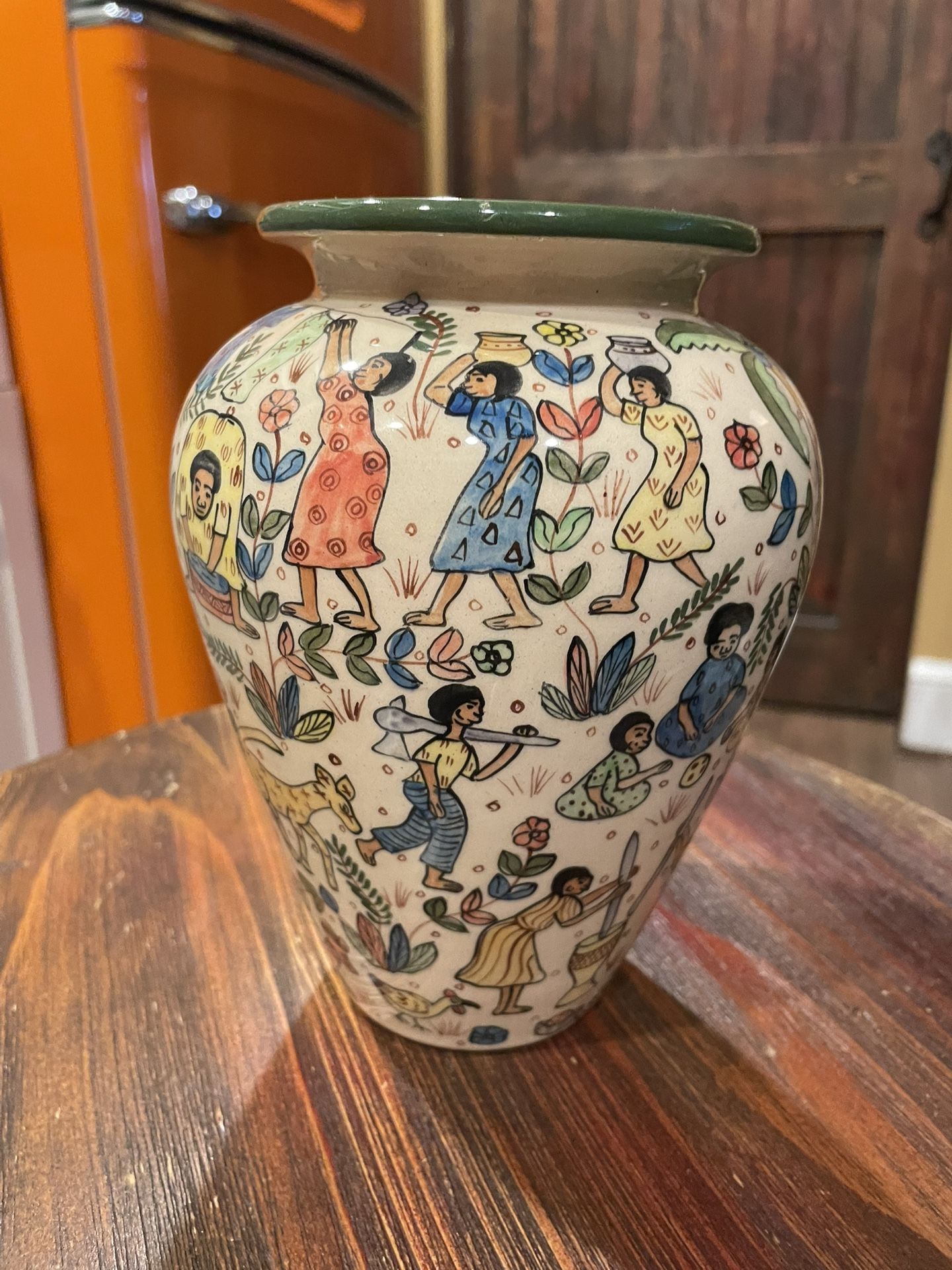 Authentic African Ceramic Vase