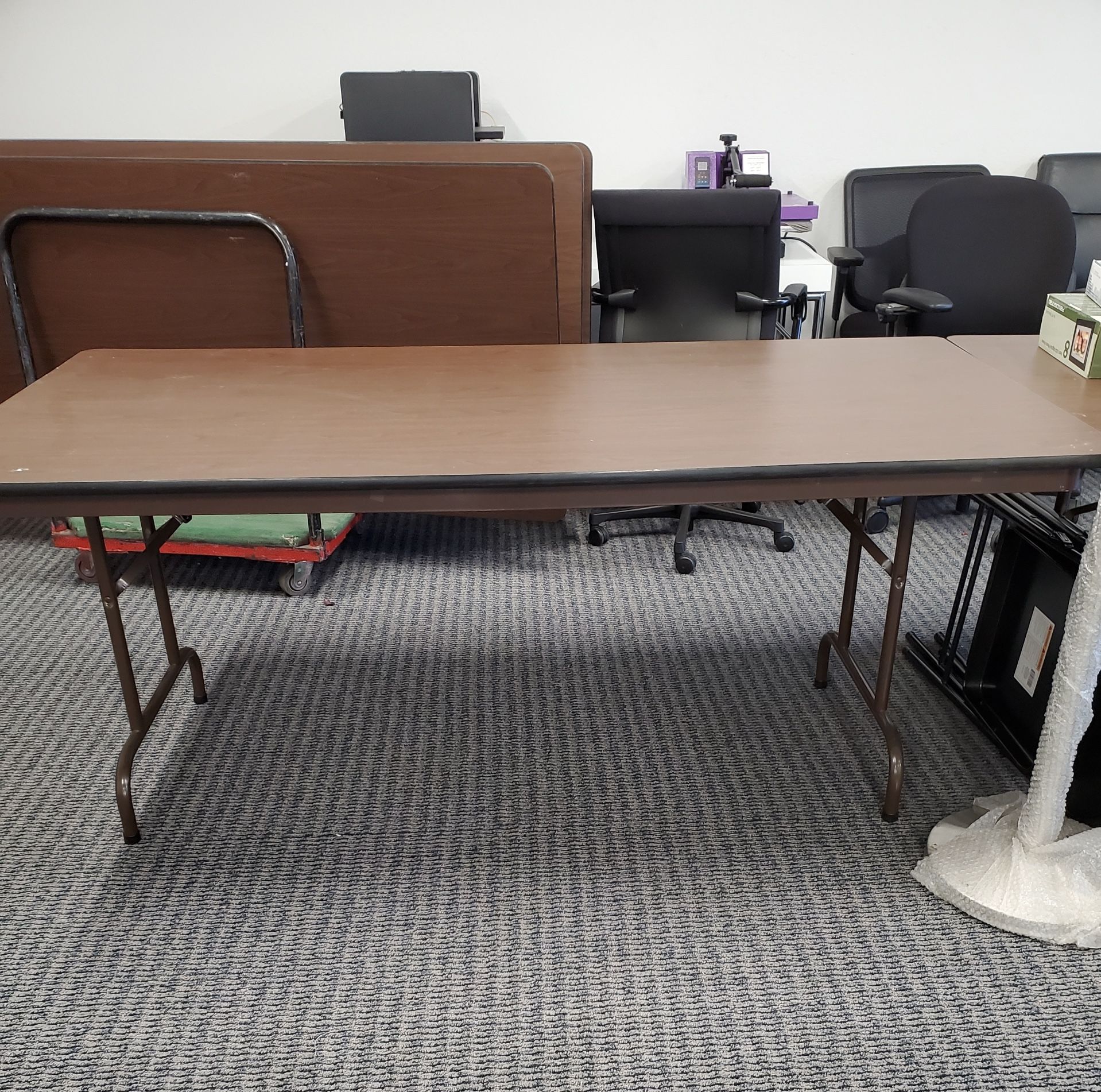 72” x 36” Folding Event Tables (Thermo Walnut)