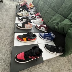 Jordan 1’s High/Low/Mid Women’s 8 BK size 6.5