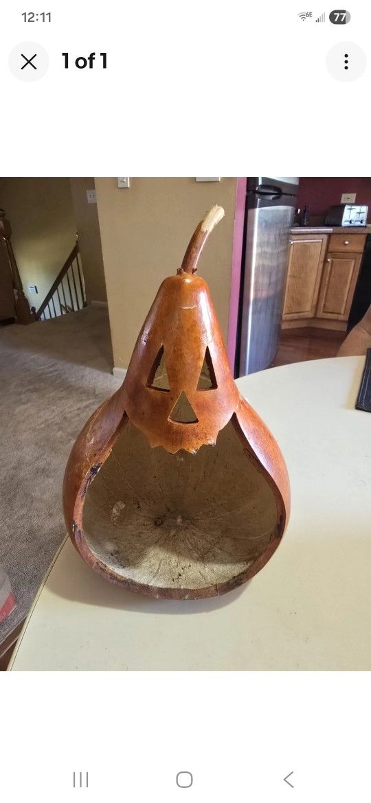JACK O LANTERN GHORD CANDLE HOLDER VINTAGE