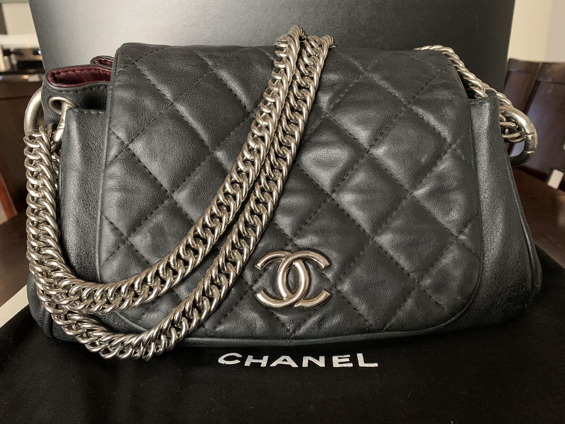 Authentic Chanel Accordion Flap Bag for Sale in Glendale, AZ - OfferUp