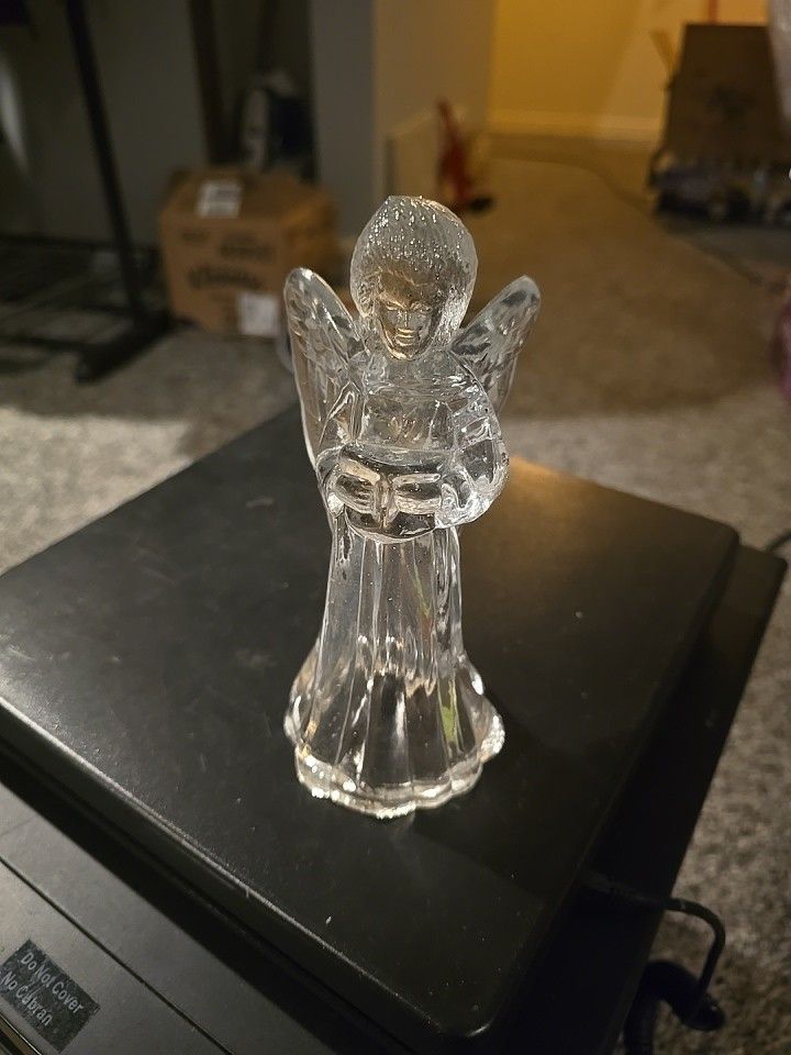 Waterford Crystal Millennium Nativity Collection Praying Guardian Angel 2000