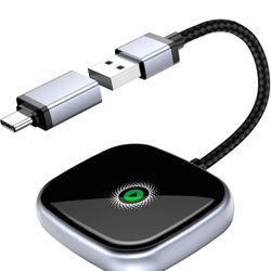 Wireless CarPlay Adapter, Wireless carplay Adapter for iPhone-Easily Upgrade Wired CarPlay to Wireless Connectivity, Includes USB-A to USB-C Adapter, 