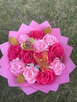 Ramos De Rosas De Listón 