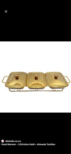 Command Performance 7- Piece 3-Burner Buffet - Gold