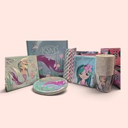 Mermaid Party Supplies, Set Of 16