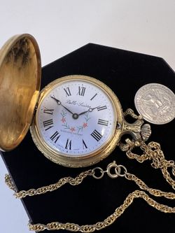Vintage Belle Luisse Pocket Watch. Hand Wind Mechanical Movement. Swiss Made. 