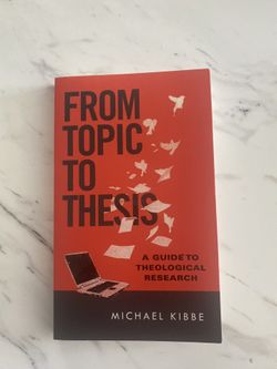 Book : From Topic To Thesis
