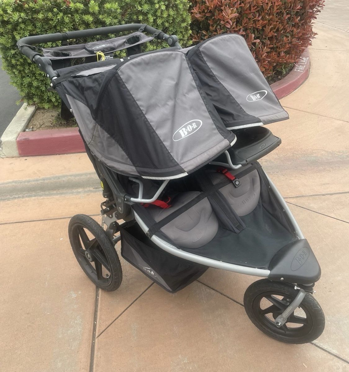 Double Bob Stroller With Car Seat Adapter And Parent Console