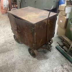 Antique Railroad Cart /cabinet 