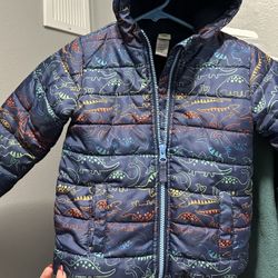 Dino Rain Zip Up Jacket Size 3t 