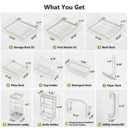 1Easylife Adjustable Over the Sink Dish Drying Rack, 3 Tier Stainless Steel  Kitchen Rack Dish Drainers for Sale in Ceres, CA - OfferUp