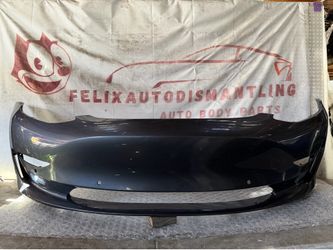 2017-2018-2019-2020-2021-2022-2023 TESLA MODEL 3 FRONT BUMPER COVER OEM