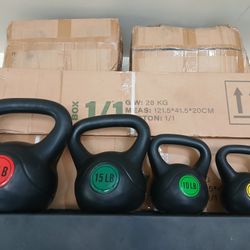 Kettlebell Set 50lb Total New