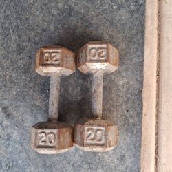 Pair Of 20lb Dumbells