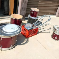 Drum Kit Set Equipment Sold As Is