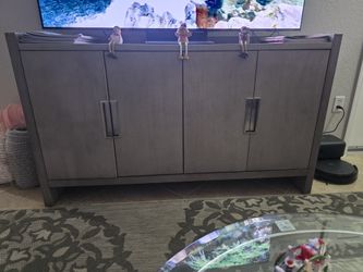 Gray TV Stand