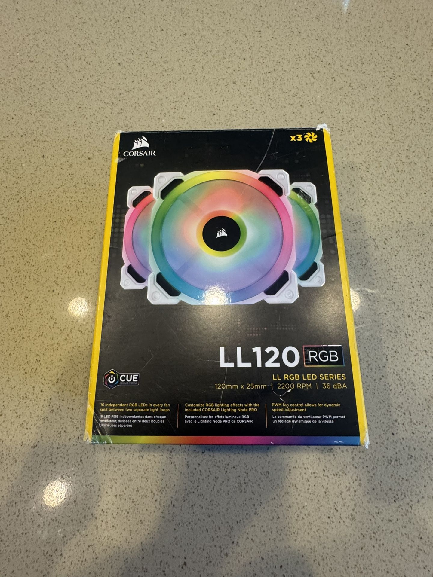 Corsair LL120 RGB 3 Fan Pack Brand New