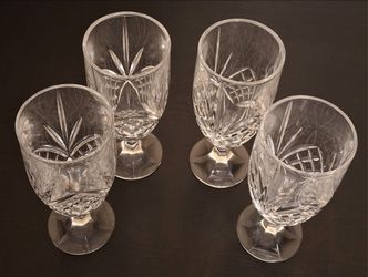 GODINGER SHANNON DUBLIN 14 OZ CRYSTAL ICED BEVERAGE GLASSES - NEW [OPEN BOX]