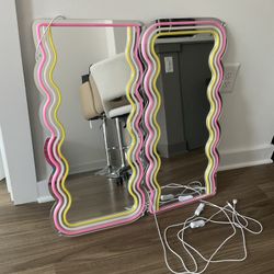 LED neon mirrors