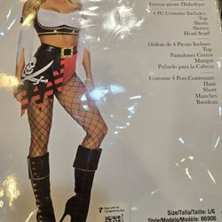 Ladies Wicked Pirate Wench Costume Large