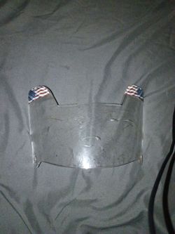Clear football visor